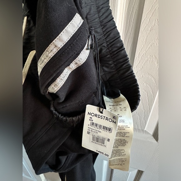 NEW F/W21 GETHSEMANE • NWT RICK OWENS Black Bauhaus Zip Detail Cargo Pants IT 46 - Picture 15 of 17
